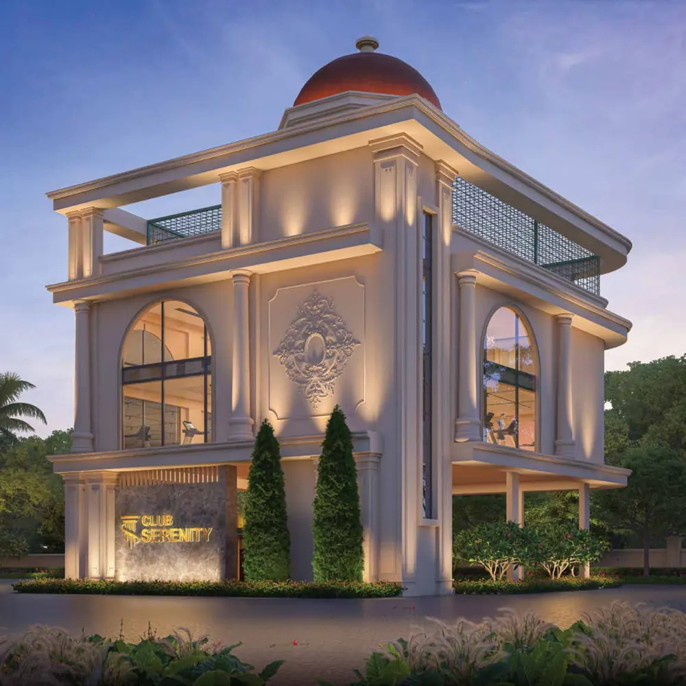Club Serenity, the domed neoclassical clubhouse at Cosmos Serenity