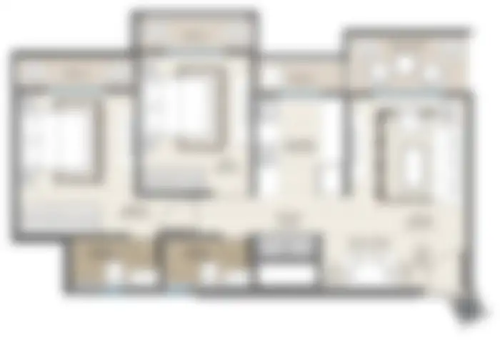 Cosmos Serenity Virar West 2 BHK flat floor plan
