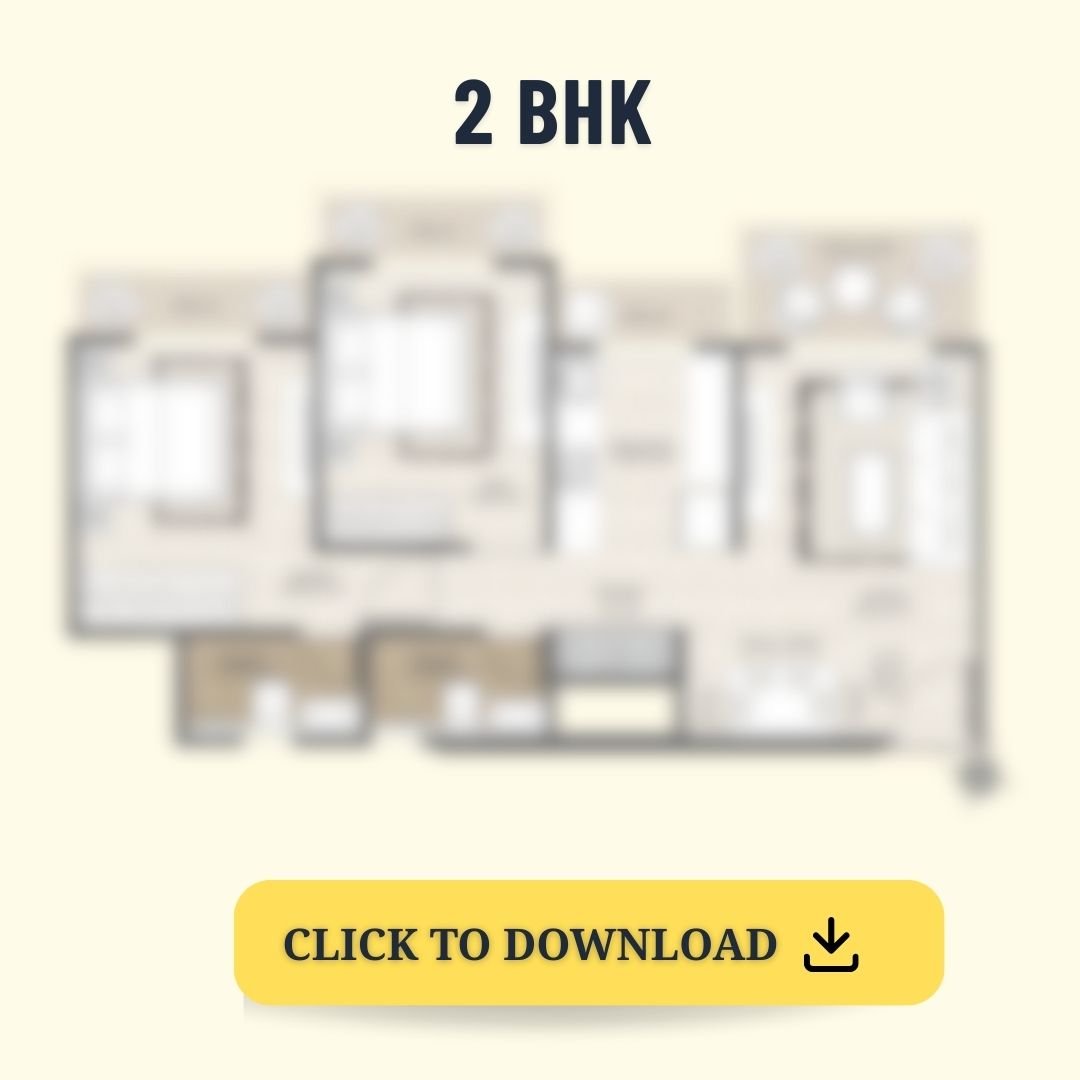 Cosmos Serenity Virar West 2 BHK flat floor plan